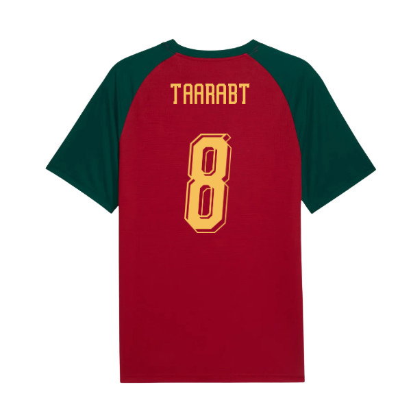 2026-2027 Morocco Warm Up Jersey (Dark Crimson) (Taarabt 8)-SoccerKits Hub | Buy Soccer Jerseys Online